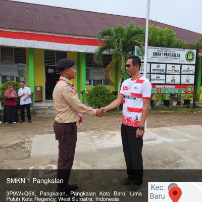 Pelepasan Siswa SMKN 1 Pangkalan yang tergabung di dalam Kontingan Raimuna Nasional ke XII 